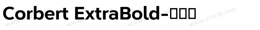 Corbert ExtraBold字体转换